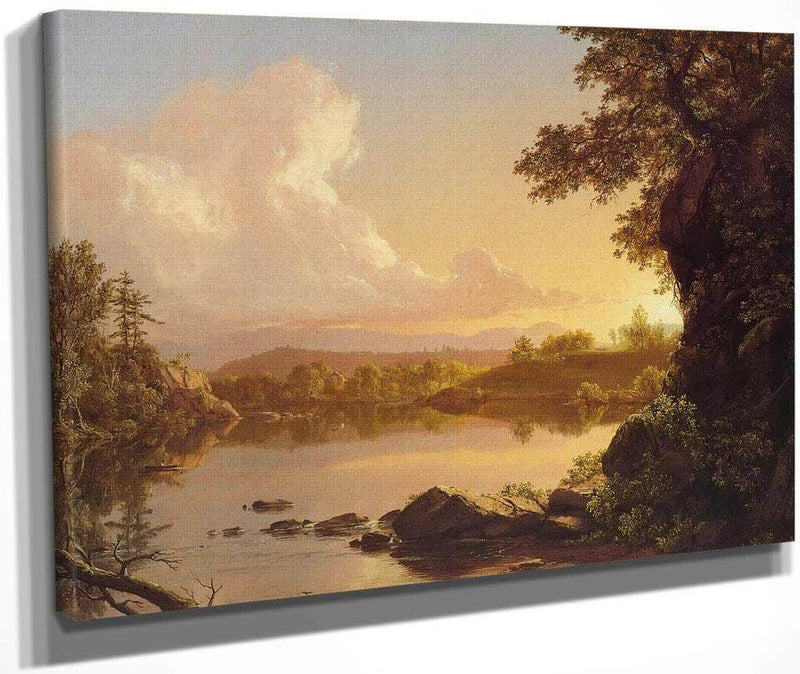 Scene On The Catskill Creek New York By Fredric Edwin Church Fine Art Print