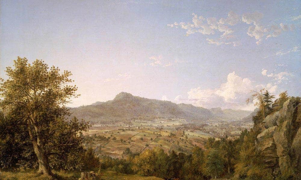 Schatacook Mountain Housatonic Valley Connecticut By Cropsey Jasper Francis Fine Art Print