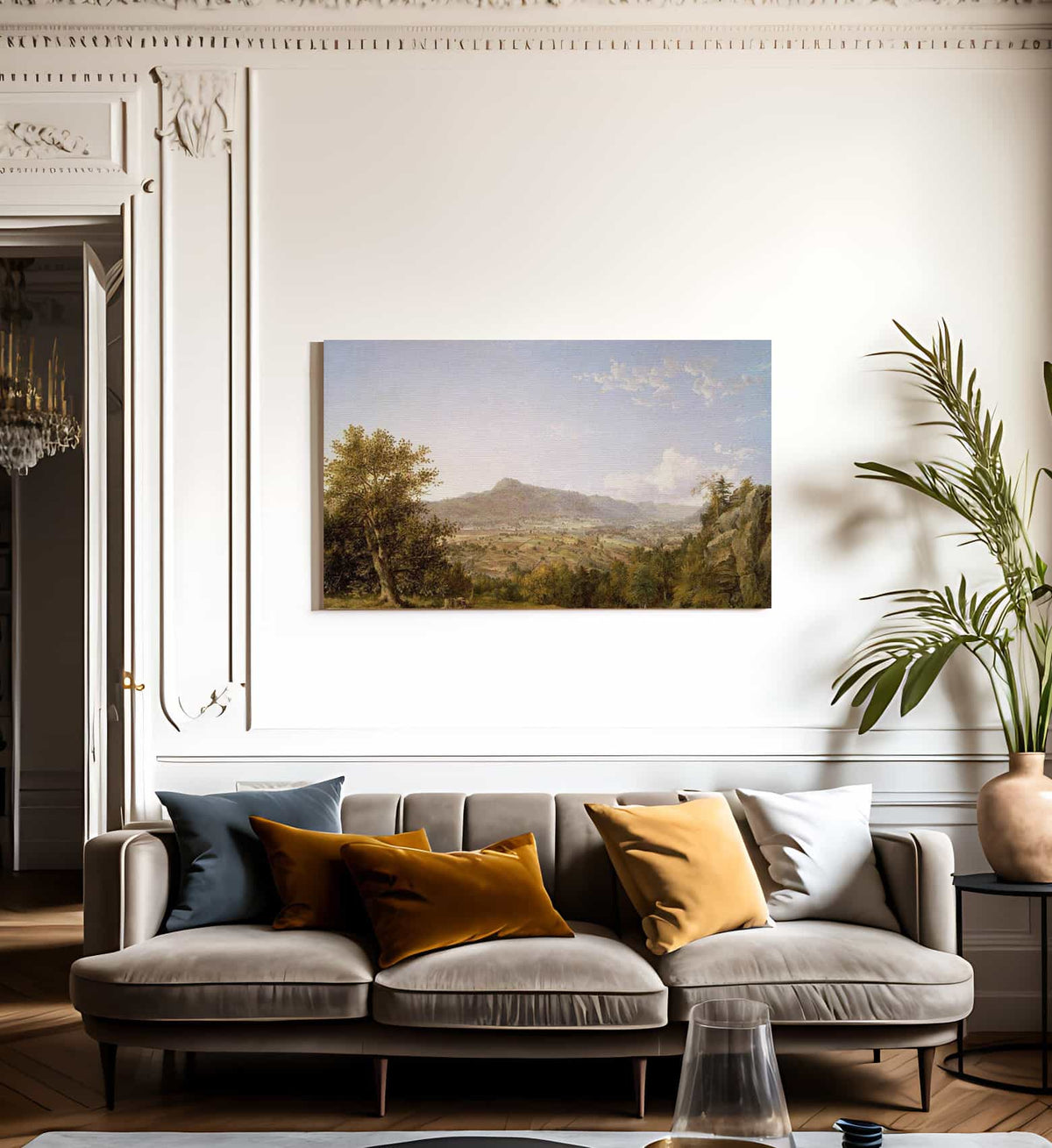 Schatacook Mountain Housatonic Valley Connecticut By Cropsey Jasper Francis Fine Art Print