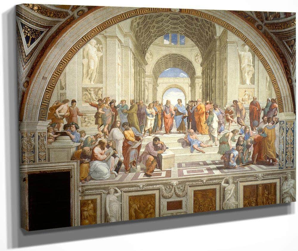 School Of Athens By Raphael Fine Art Print