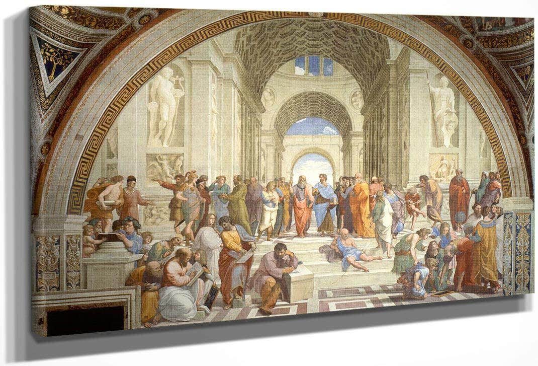 School Of Athens By Raphael Fine Art Print