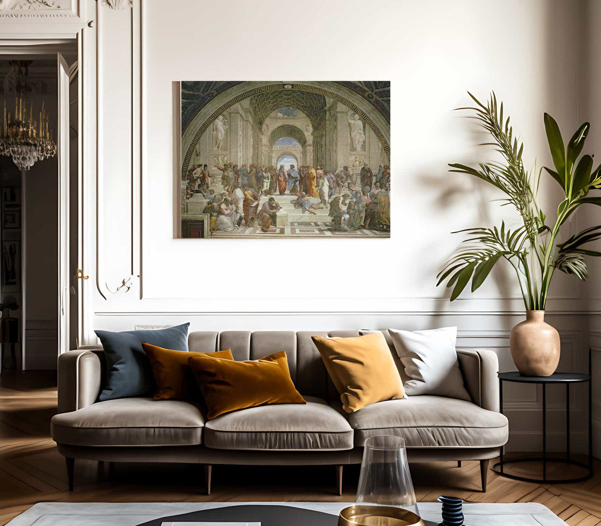 School Of Athens From The Stanza Della Segnatura By Raphael Fine Art Print