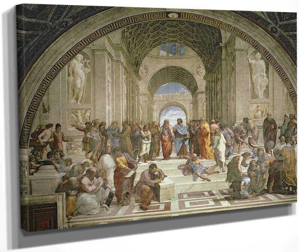 School Of Athens From The Stanza Della Segnatura By Raphael Fine Art Print