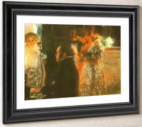 Schubert At Piano By Gustav Klimt Fine Art Print
