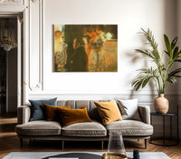 Schubert At Piano By Gustav Klimt Fine Art Print