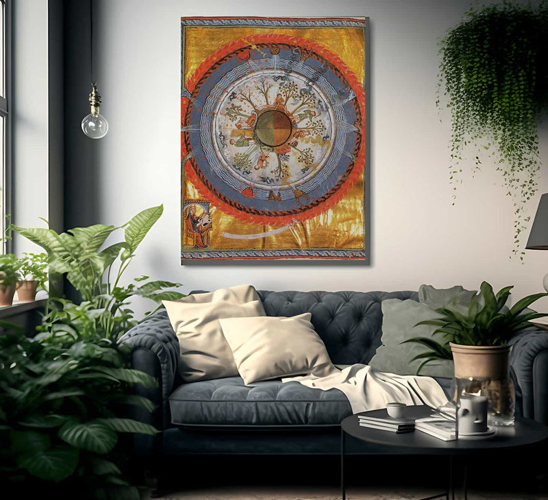 Scivias I.6 Humanity And Life 1150 By Hildegard Von Bingen Fine Art Print