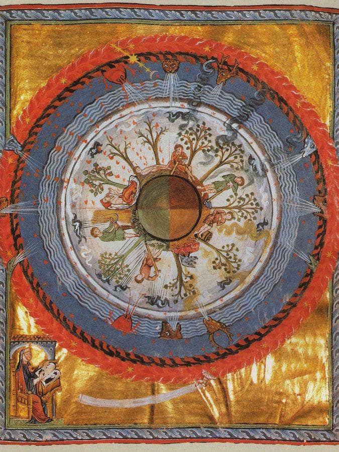 Scivias I.6 Humanity And Life 1150 By Hildegard Von Bingen Fine Art Print