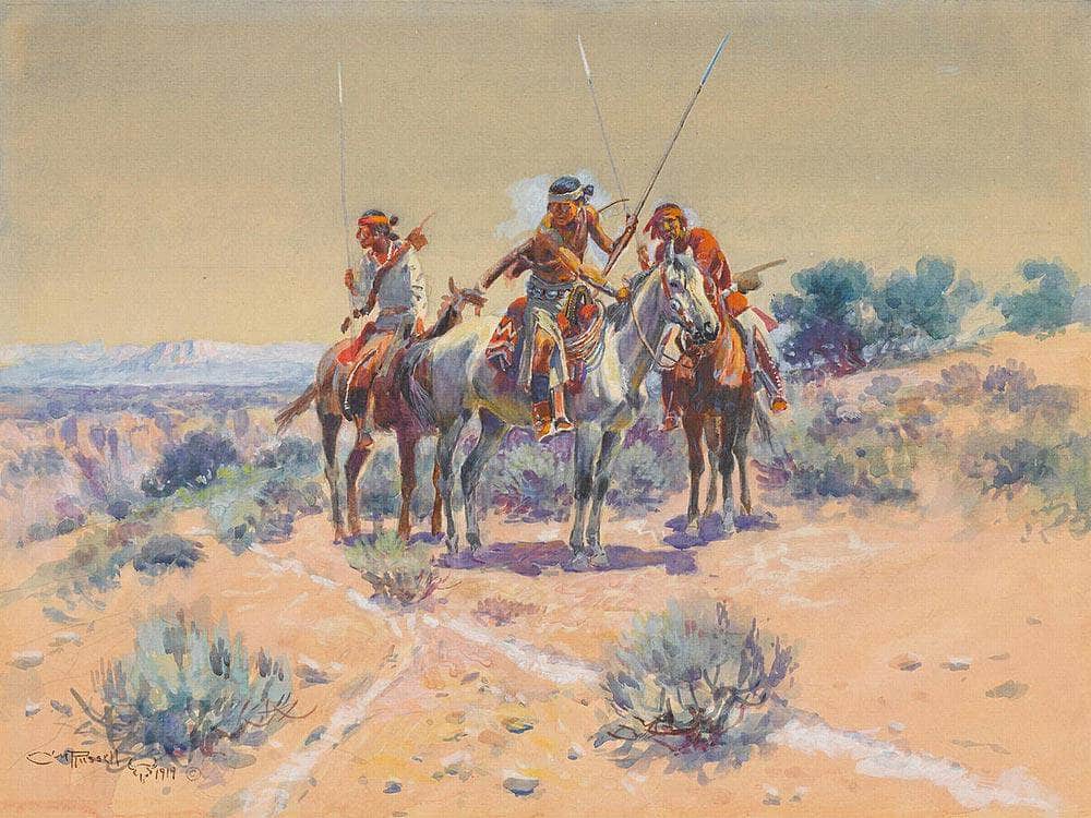 Scouting Party By Charles Marion Russell Fine Art Print