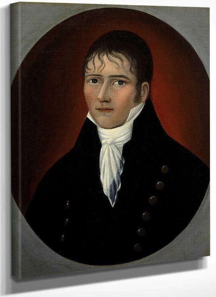 Sea Captain John Murphy 1810 By Joshua Johnson Fine Art Print