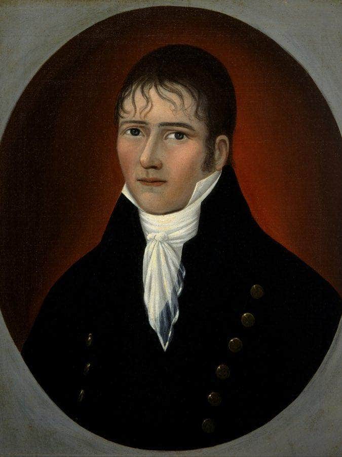 Sea Captain John Murphy 1810 By Joshua Johnson Fine Art Print