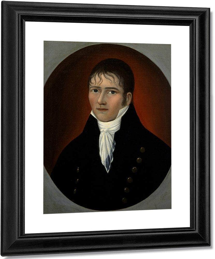 Sea Captain John Murphy 1810 By Joshua Johnson Fine Art Print