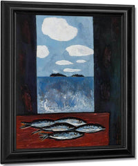 Sea Window Tinker Mackerel By Marsden Hartley Fine Art Print
