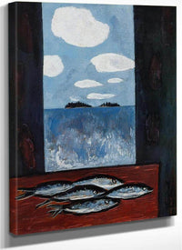 Sea Window Tinker Mackerel By Marsden Hartley Fine Art Print