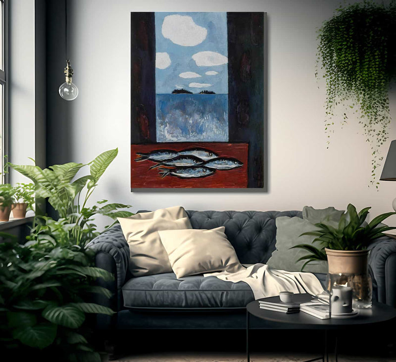 Sea Window Tinker Mackerel By Marsden Hartley Fine Art Print