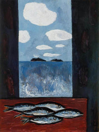 Sea Window Tinker Mackerel By Marsden Hartley Fine Art Print