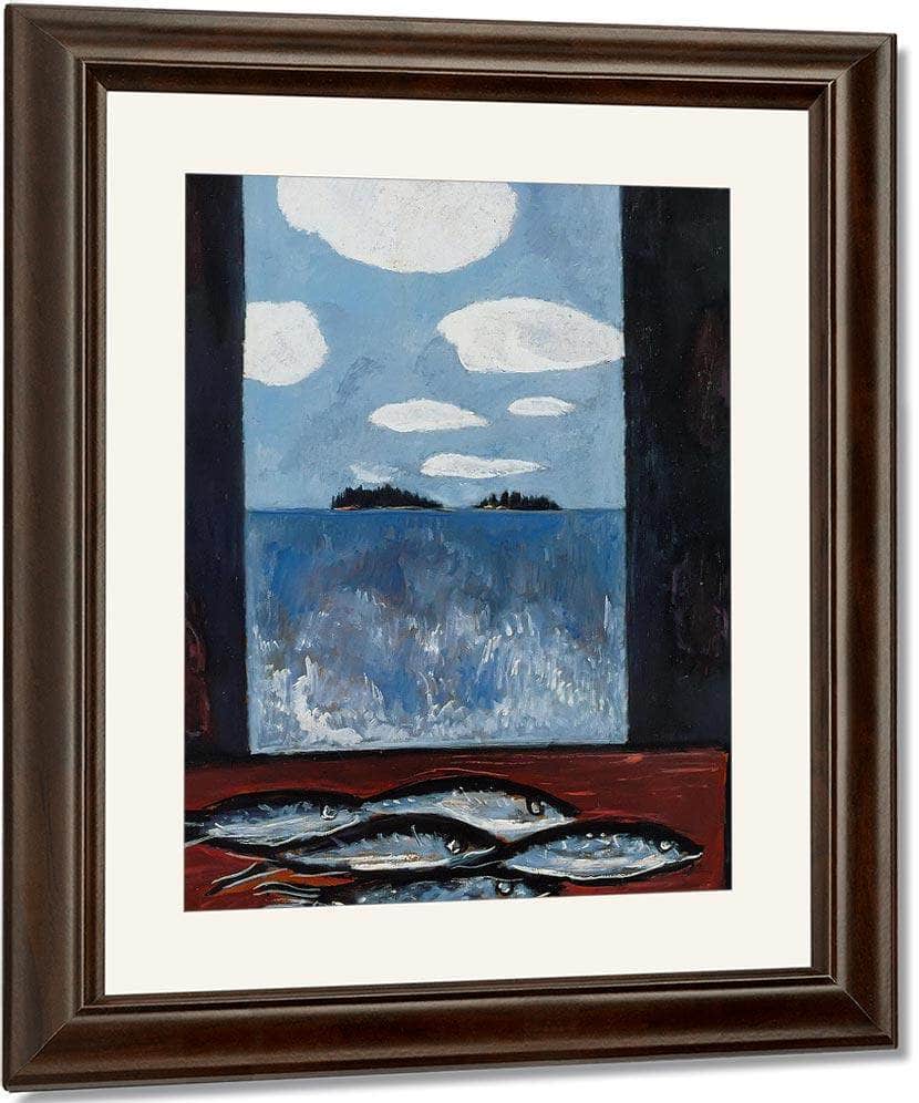 Sea Window Tinker Mackerel By Marsden Hartley Fine Art Print