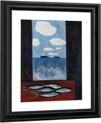 Sea Window Tinker Mackerel By Marsden Hartley Fine Art Print
