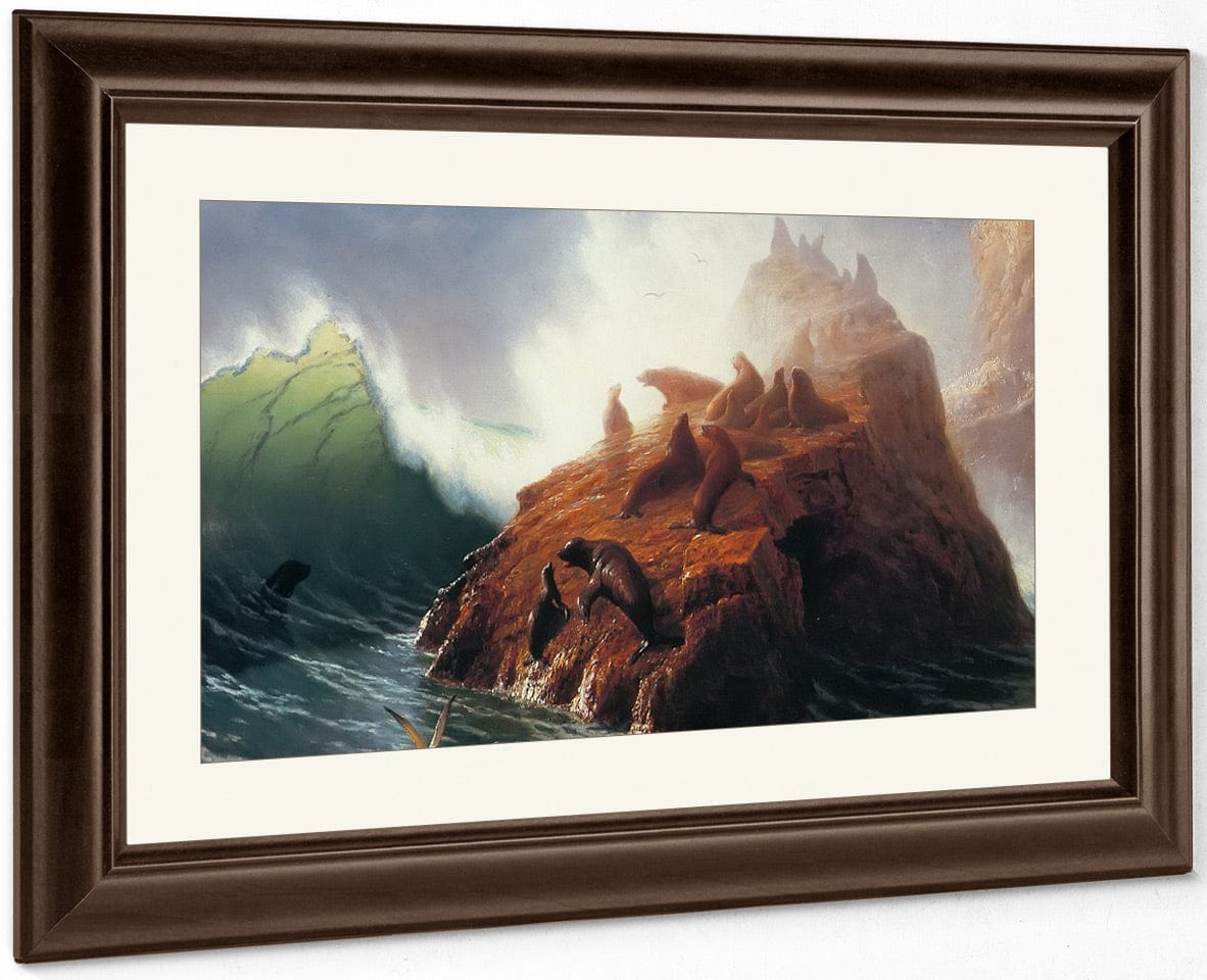 Seal Rock By Albert Bierstadt Fine Art Print