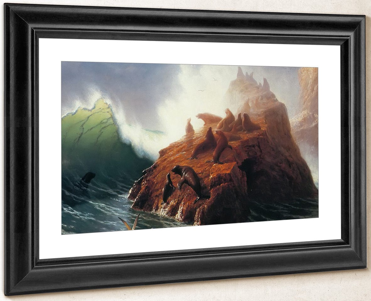 Seal Rock By Albert Bierstadt Fine Art Print