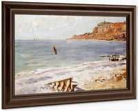 Seascape At Sainte Adresse By Claude Monet Fine Art Print