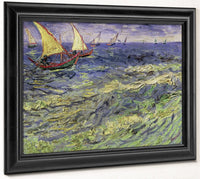 Seascape At Saintes Maries (View Of Mediterranean) By Vincent Van Gogh Fine Art Print