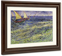 Seascape At Saintes Maries (View Of Mediterranean) By Vincent Van Gogh Fine Art Print