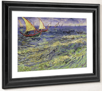Seascape At Saintes Maries (View Of Mediterranean) By Vincent Van Gogh Fine Art Print