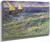 Seascape At Saintes Maries (View Of Mediterranean) By Vincent Van Gogh Fine Art Print