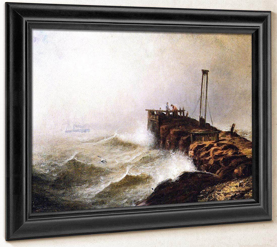 Seascape Jetty By Henry Ossawa Tanner Fine Art Print