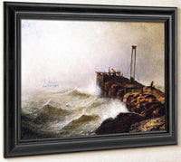 Seascape Jetty By Henry Ossawa Tanner Fine Art Print