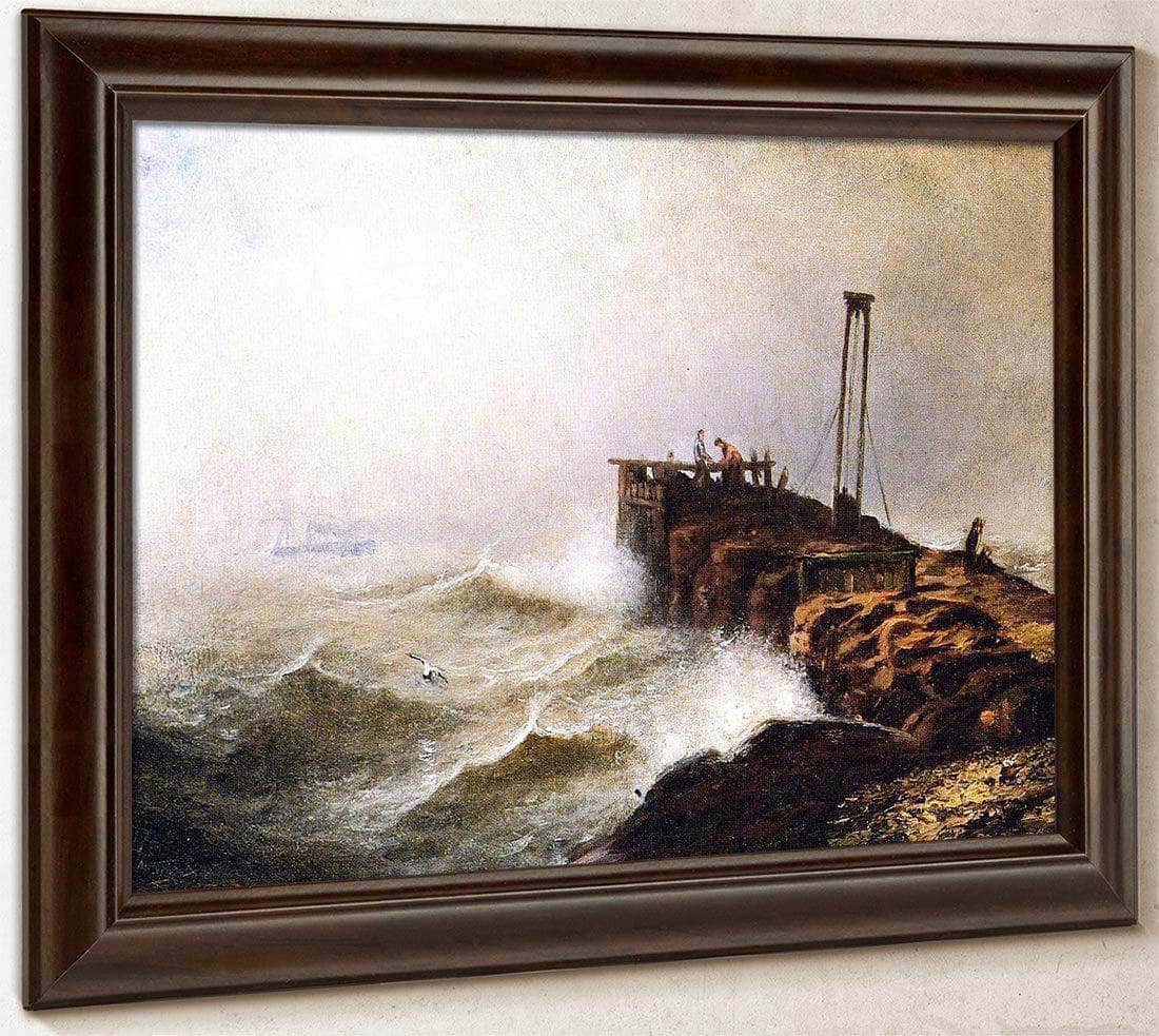 Seascape Jetty By Henry Ossawa Tanner Fine Art Print