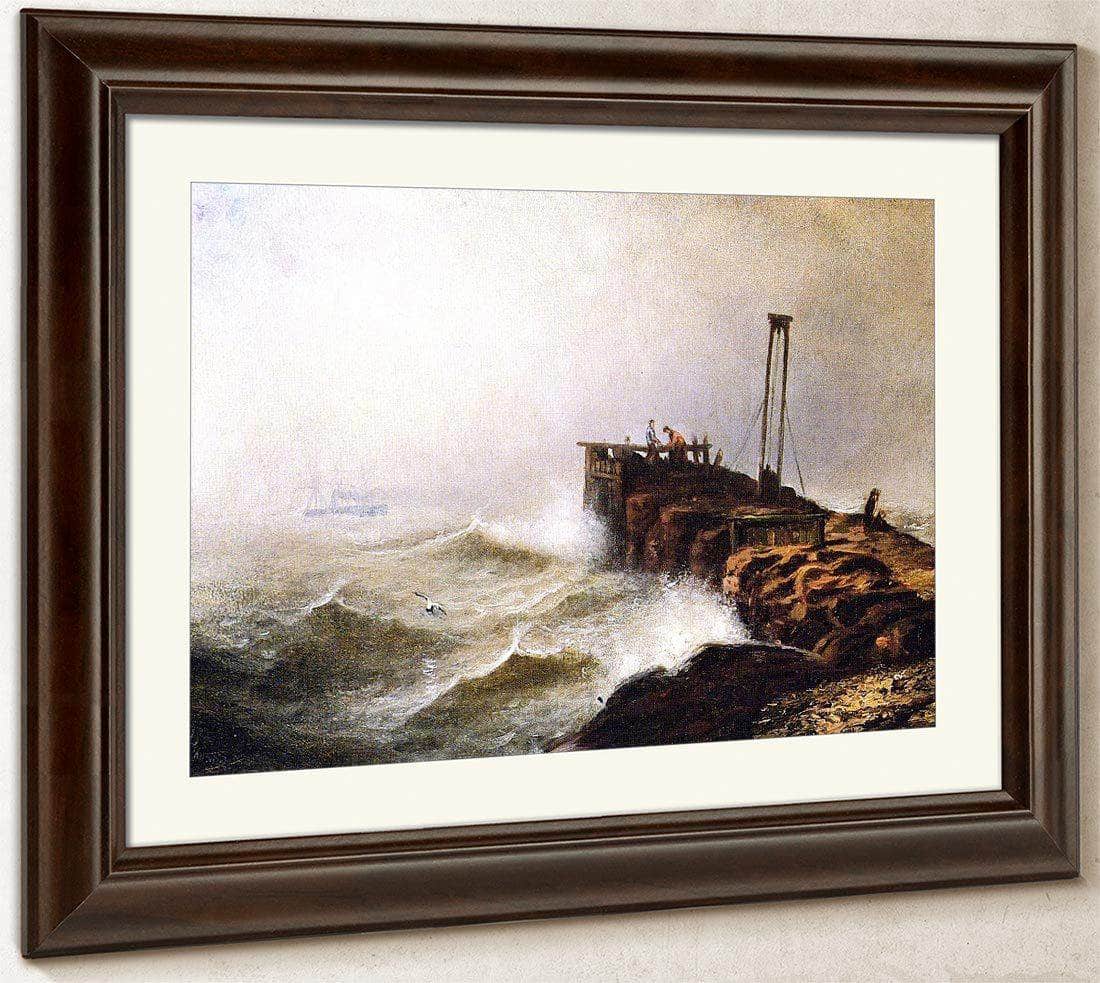 Seascape Jetty By Henry Ossawa Tanner Fine Art Print