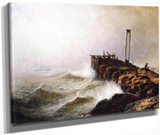 Seascape Jetty By Henry Ossawa Tanner Fine Art Print