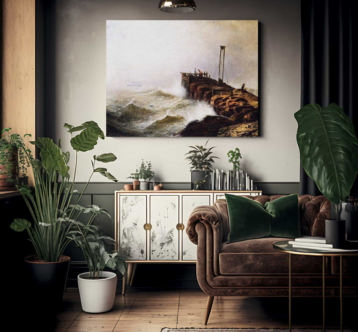 Seascape Jetty By Henry Ossawa Tanner Fine Art Print