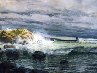 Seascape Jetty1 By Henry Ossawa Tanner Fine Art Print