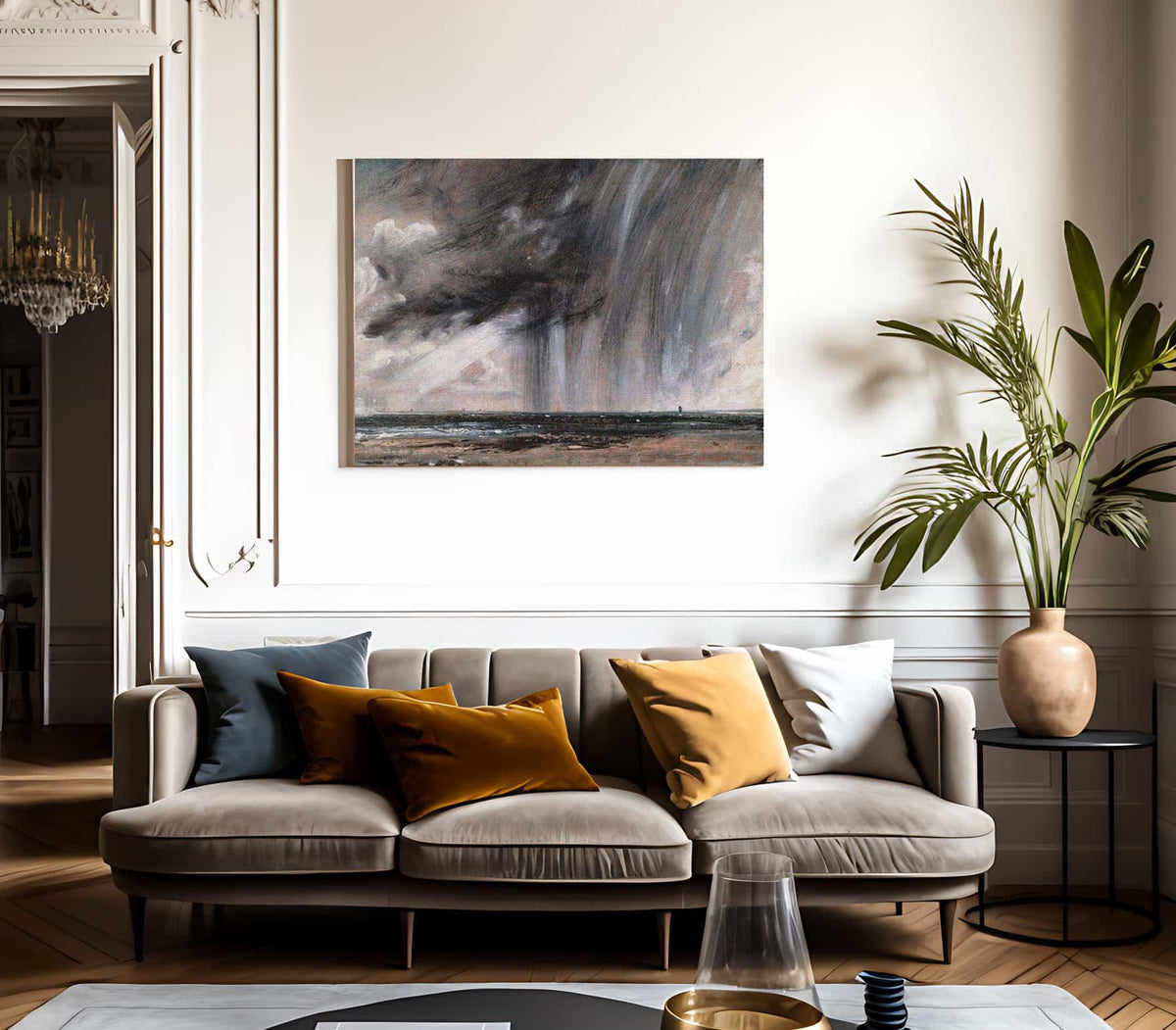 Seascape Study With Rain Cloud 1827 By John Constable Fine Art Print