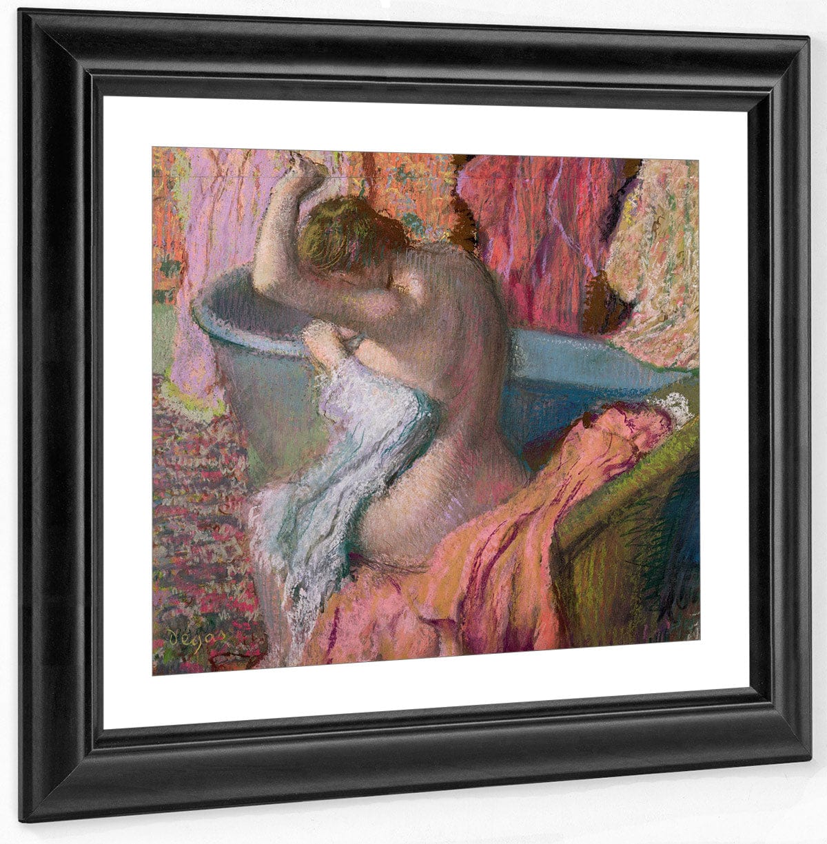 Seated Bather By Edgar Degas Fine Art Print
