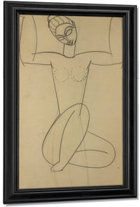 Seated Caryatid By Amedeo Modigliani Fine Art Print