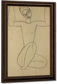 Seated Caryatid By Amedeo Modigliani Fine Art Print
