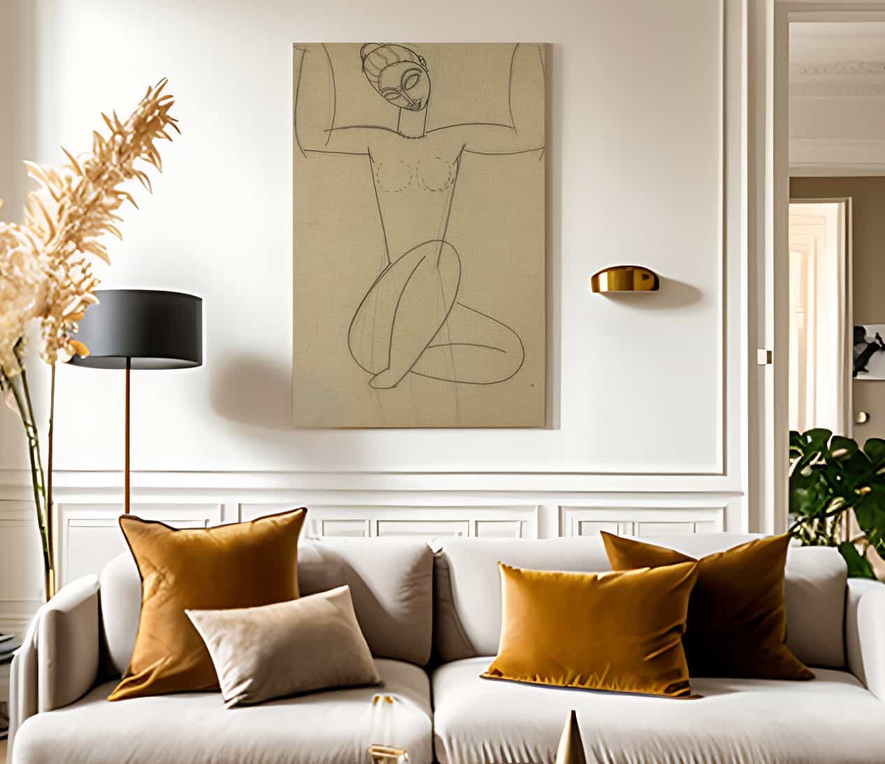 Seated Caryatid By Amedeo Modigliani Fine Art Print
