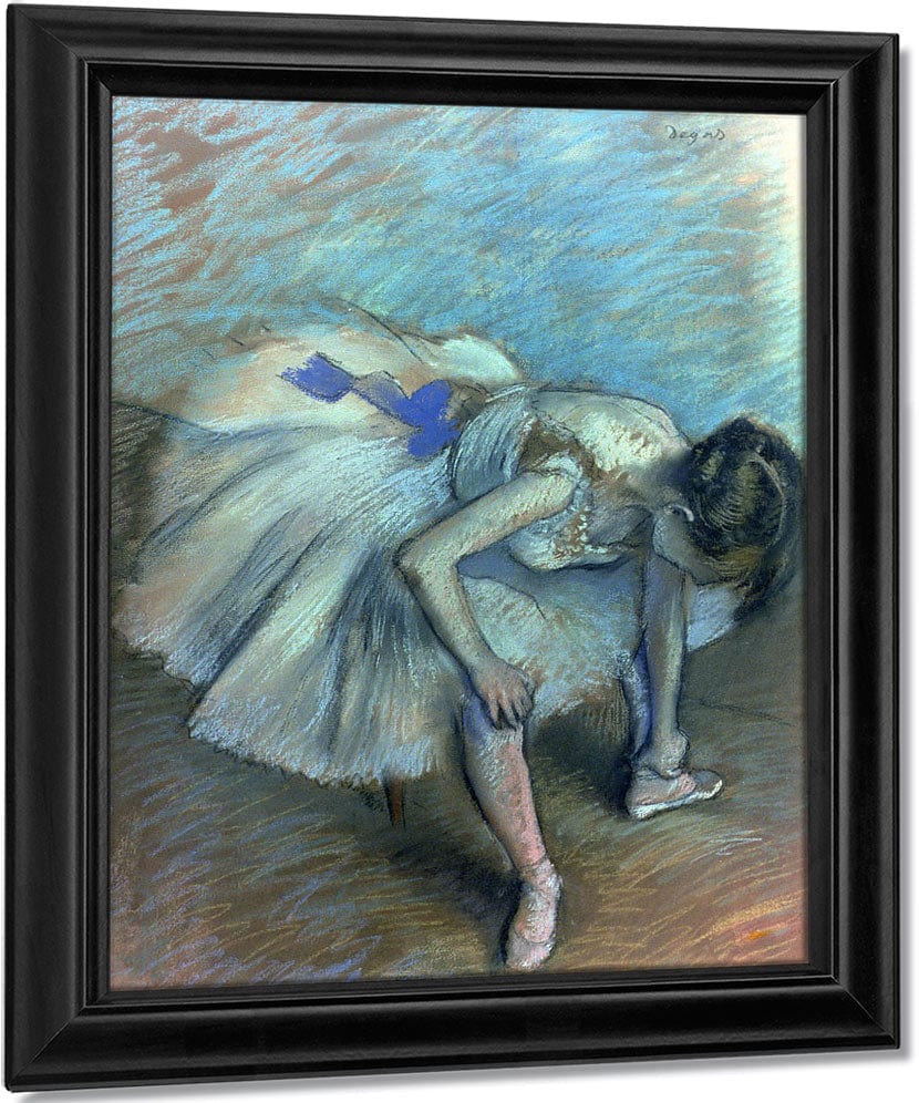 Seated Dancer By Edgar Degas Fine Art Print