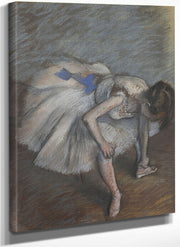Seated Dancer Leaning Forward, Massaging Her Left Foot By Edgar Degas Fine Art Print