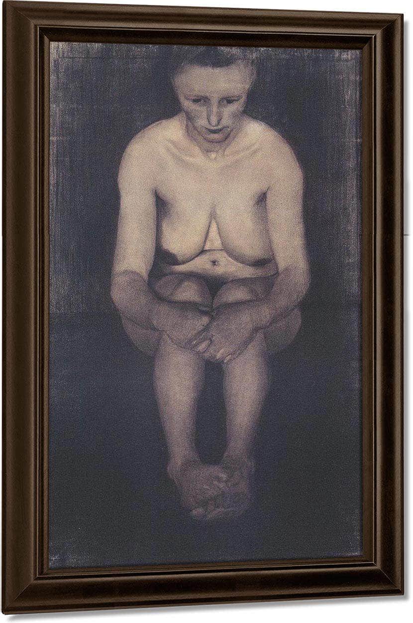 Seated Female Nude By Paula Modersohn Becker Fine Art Print