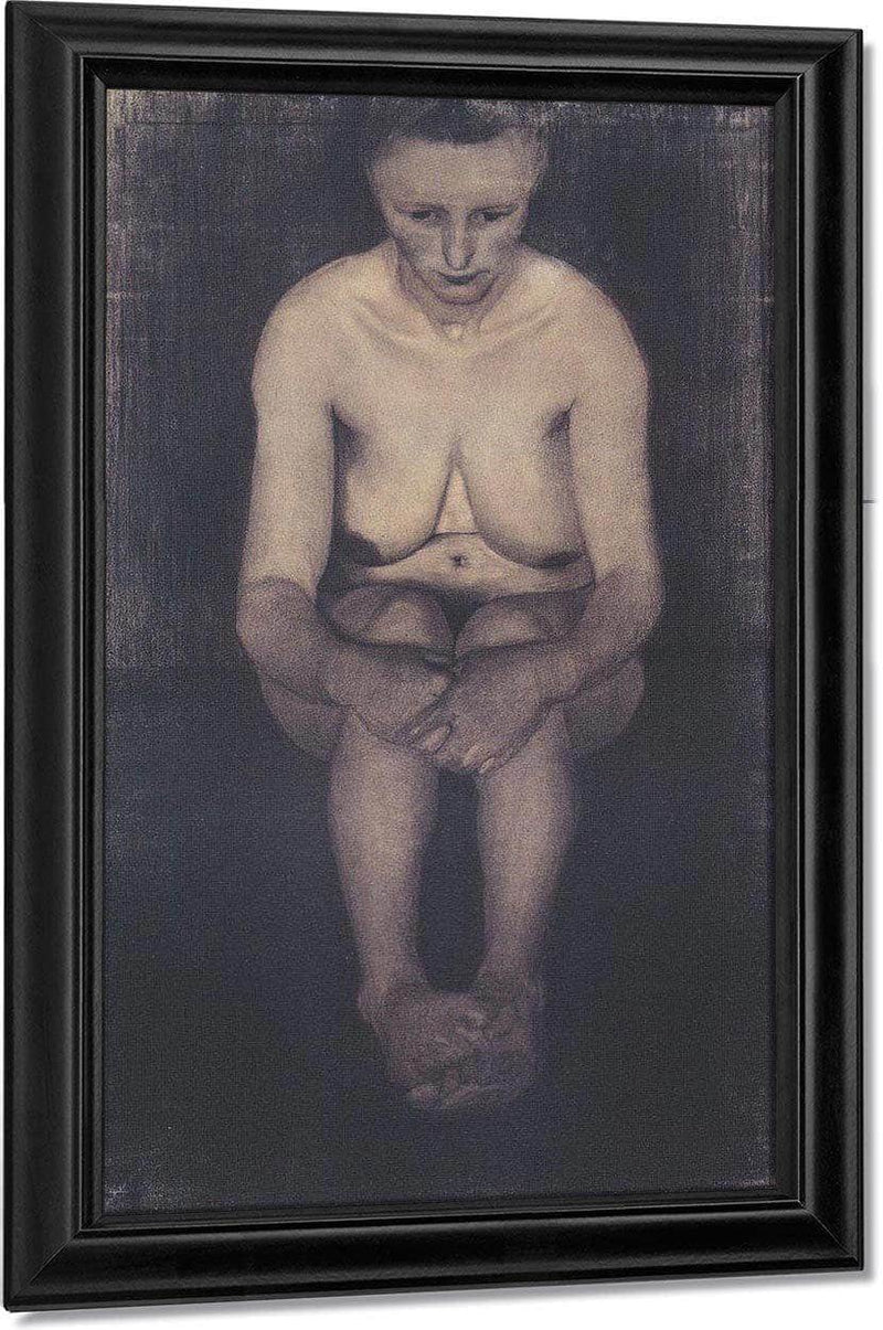 Seated Female Nude By Paula Modersohn Becker Fine Art Print