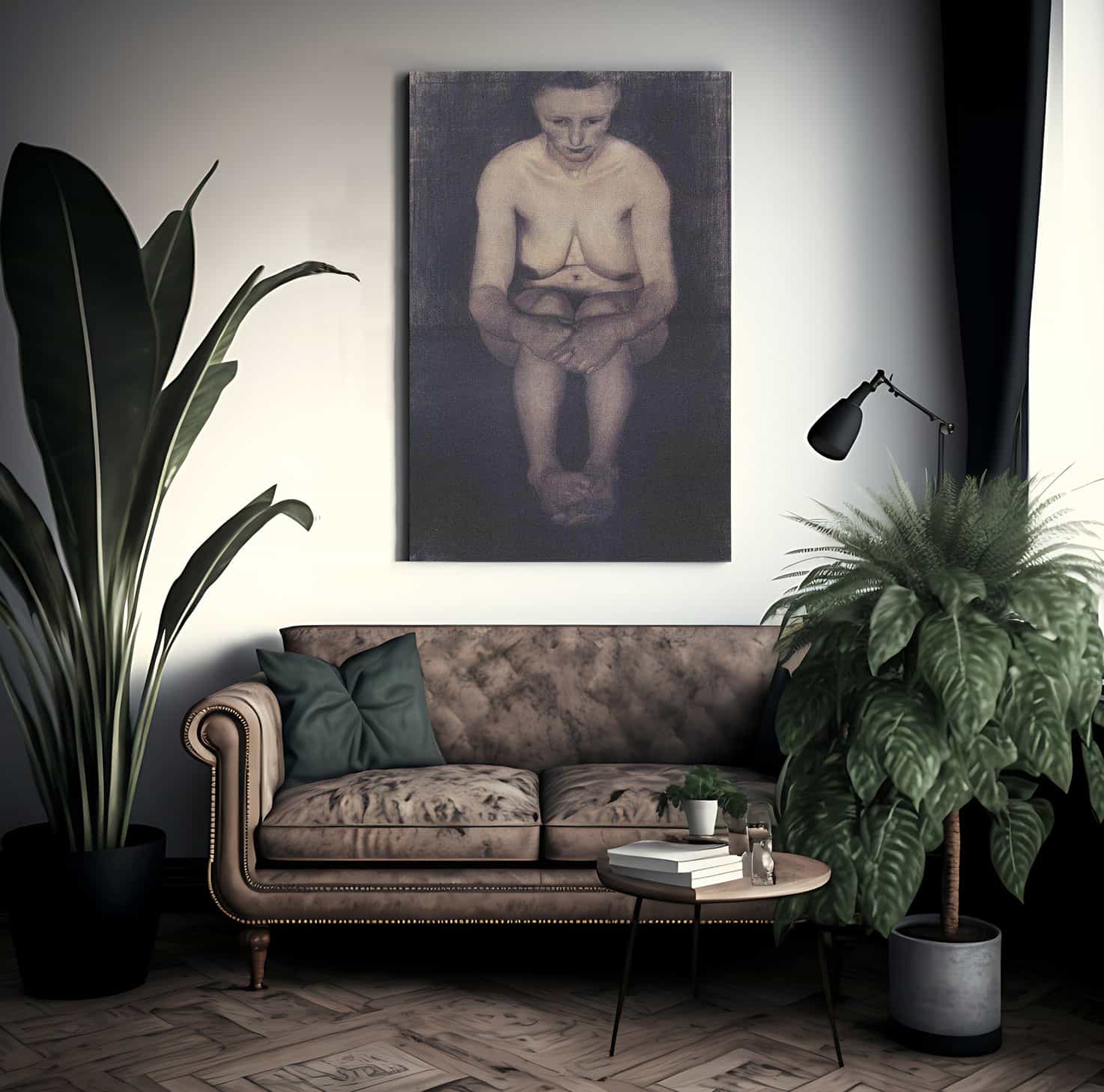 Seated Female Nude By Paula Modersohn Becker Fine Art Print