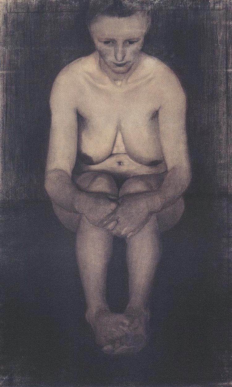 Seated Female Nude By Paula Modersohn Becker Fine Art Print