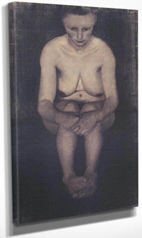 Seated Female Nude By Paula Modersohn Becker Fine Art Print