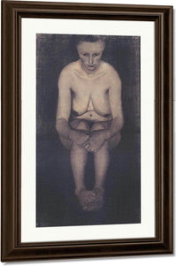 Seated Female Nude By Paula Modersohn Becker Fine Art Print