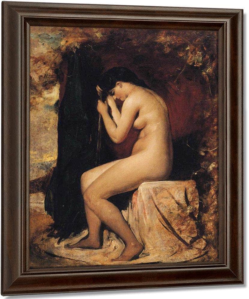 Seated Female Nude By William Etty Fine Art Print