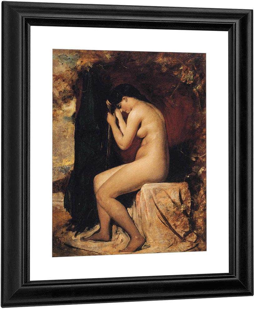 Seated Female Nude By William Etty Fine Art Print